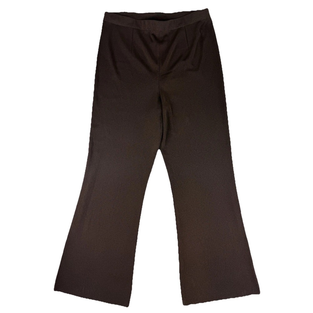Misook Brown Knit Straight‎ Leg Business Casual Pants 1X